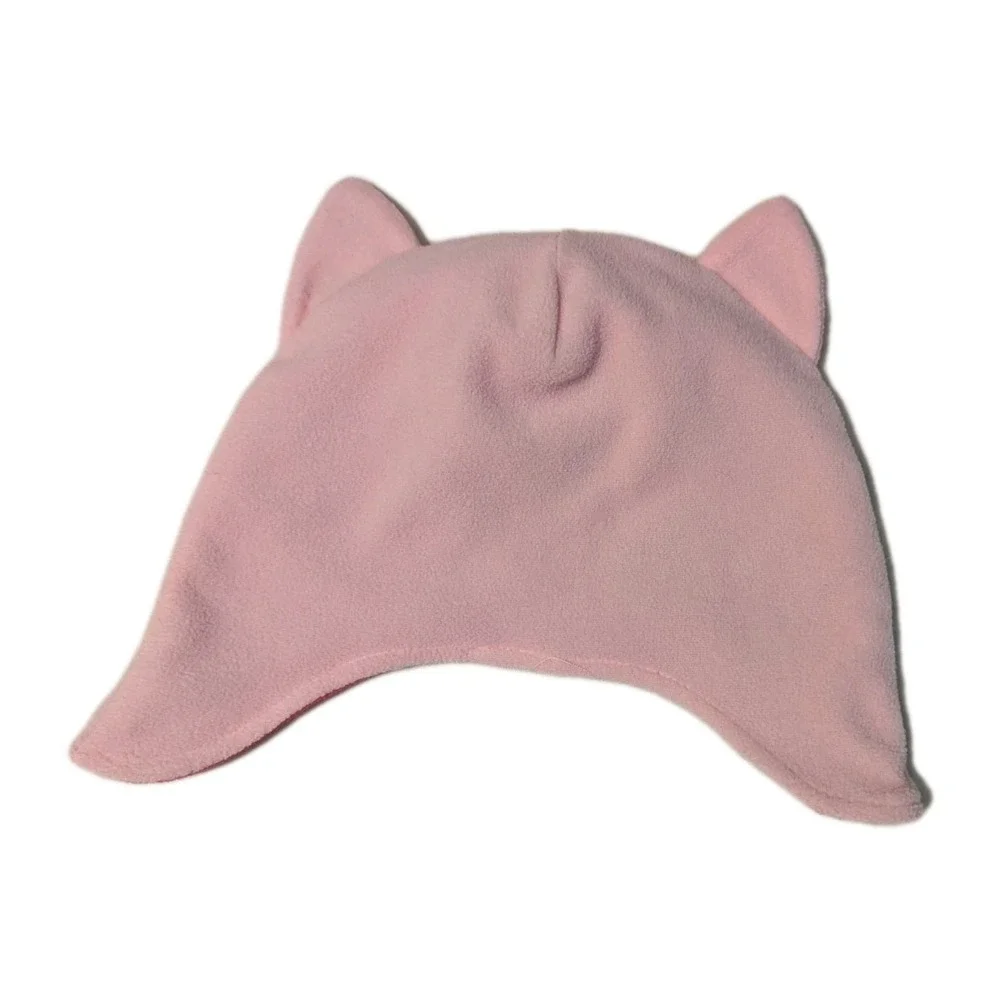 Gymboree‎ Toddler Girl's Kitty Cat Fleece Two Tone Pink Trapper Hat Ears 4-5T